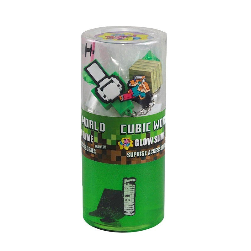CUBIC WORLD – Glow-in-the-Dark 2-in-1 Slime & Accessories Capsule