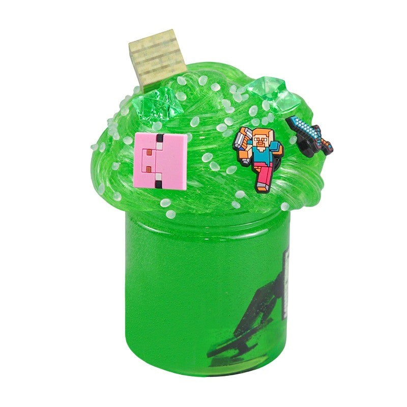 CUBIC WORLD – Glow-in-the-Dark 2-in-1 Slime & Accessories Capsule
